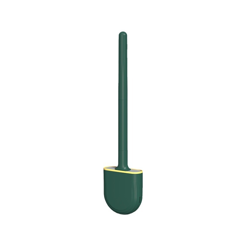 Internet Celebrant Mini Silicone Toilet Brush Household No Dead Angle Toilet Cleaning Brush Wall-mounted Detachable Toilet Brush