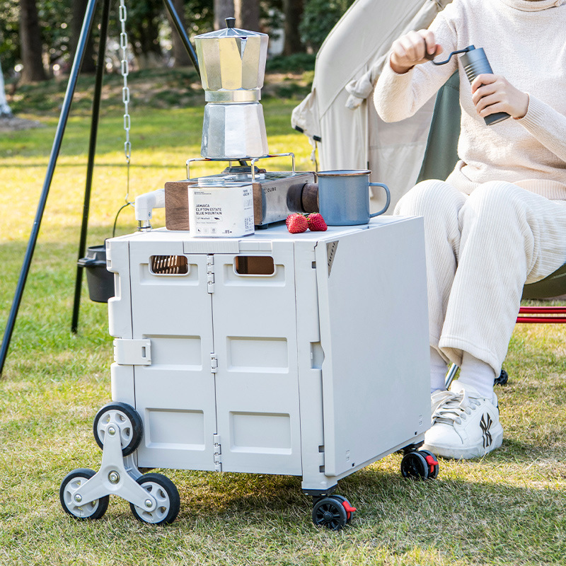 Folding Shopping Cart with Cover Shopping Cart Trolley Trolley Crawling Trolley Multifunctional Portable Camper