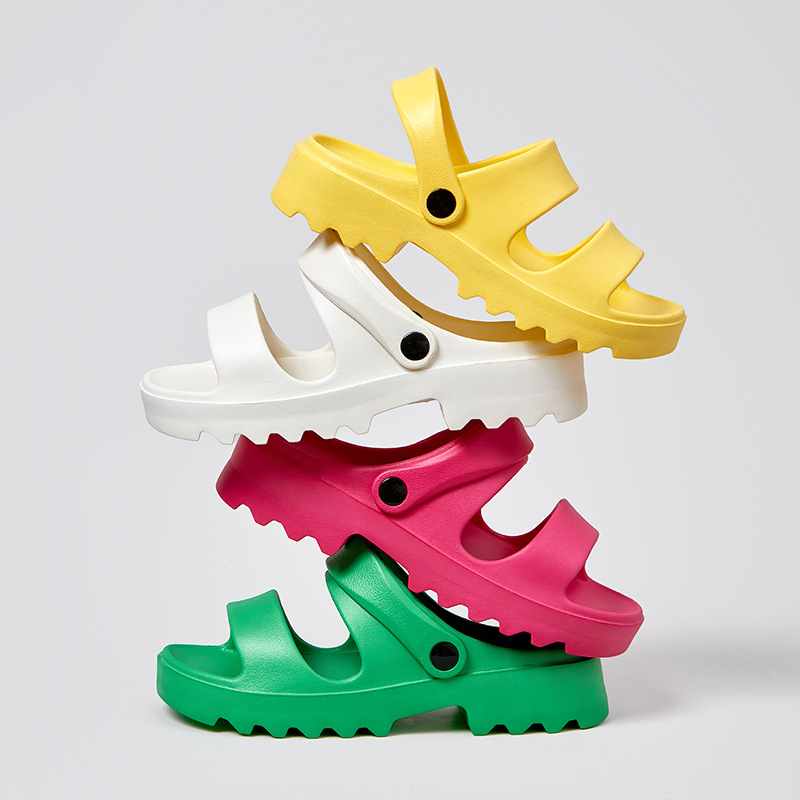 2025 Cross-border New Casual Two-wear 5CM Thick-soled European and American Ins Sandals and Slippers Women's Outer Wear Height-increasing Wear-resistant Women's Shoes