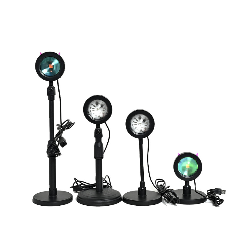 Net Red little demon sunset light photography sunset lamp RGB remote control atmosphere projection lamp sunset lamp