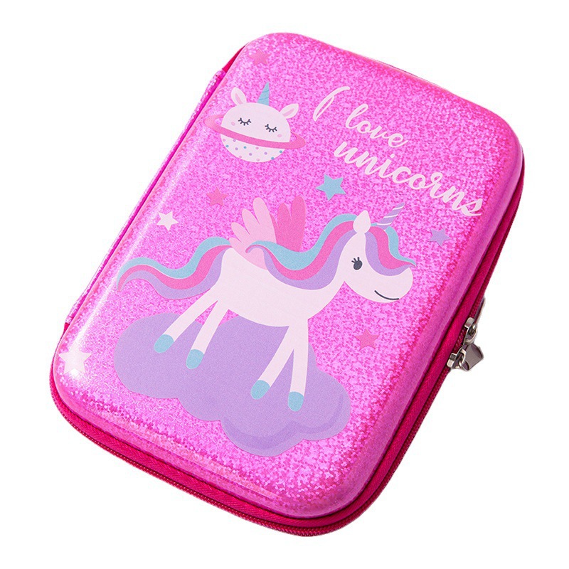 Factory in stock student EVA stationery box cartoon pattern pencil case multifunctional convenient pencil case stationery box