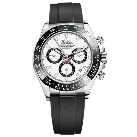 Panda di hollow-out fake mechanical watch men's real three-eye luminous calendar waterproof foreign trade cross-border TikTok fast hand