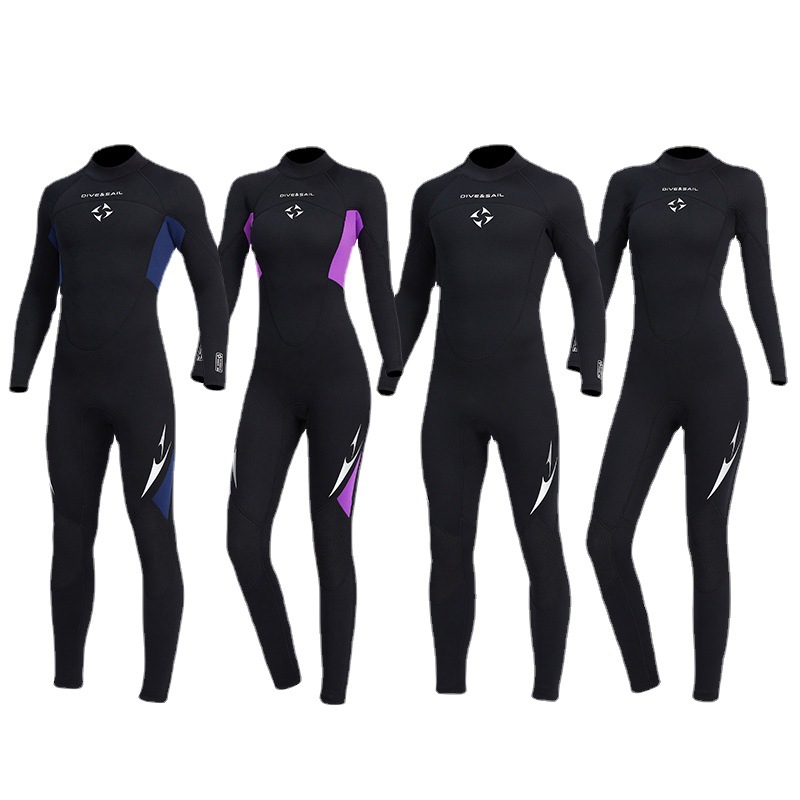 Cross-border new diving suit one-piece Men's 3mm warm super elastic wear-resistant wet suit cold-proof diving suit winter swimsuit SCR women