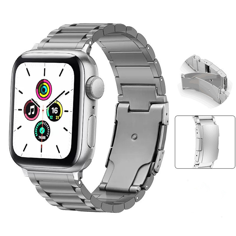 チタン金属ストラップ時計ウルトラ Iwatch8/7/6/5 スマートウォッチ高強度軽量|undefined