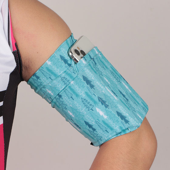 Mobile Phone Arm Belt Set Running Arm Belt Elastic Body-Fit Arm Bag Outdoor Mountaineering Arm Bag Large Capacity Wrist Bag