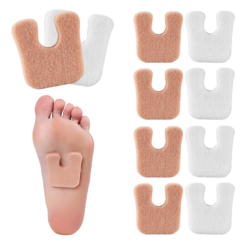 Amazon U-Shaped Sheep Felt Hair Calluses Blister Anti-Abrasive Foot Beating Feet Random Sticker Multifunctional Sticker for Men and Women Chicken Eye Sticker