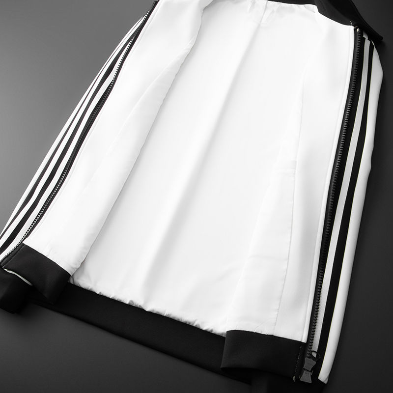 European Station High-end Men's Jacket Casual suit Men's Autumn and Winter New Sports Jacket Pants Set with Two-piece Pack