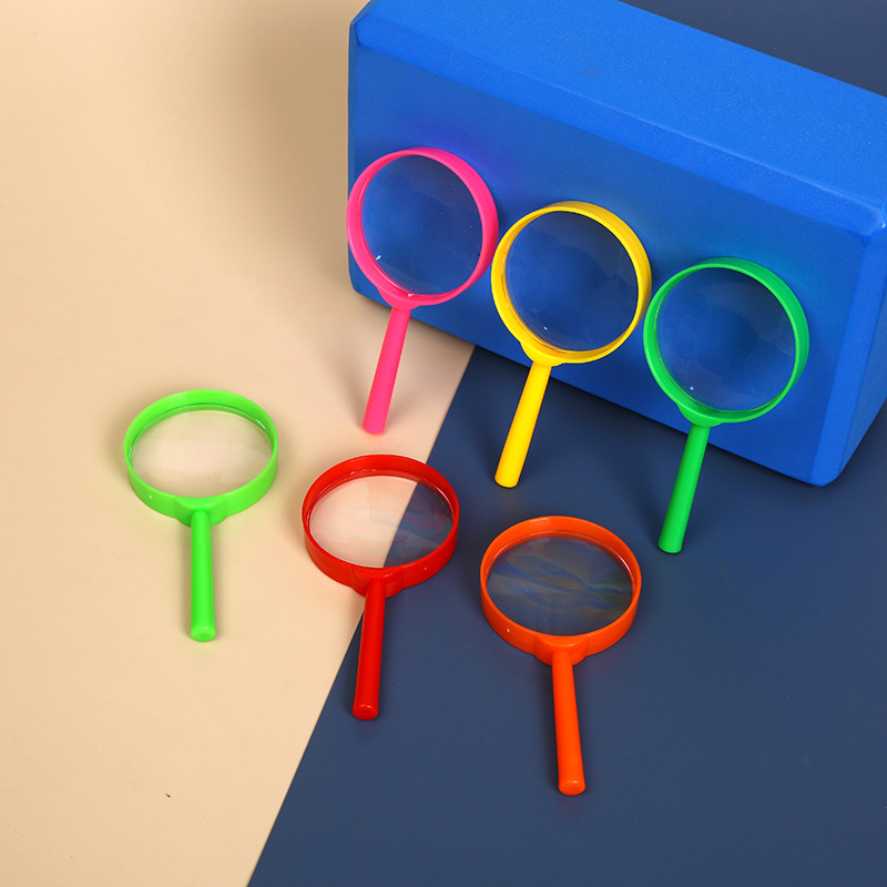 Plastic 60 acrylic HD color children's observation handheld science and education outdoor exploration educational toys magnifying glass