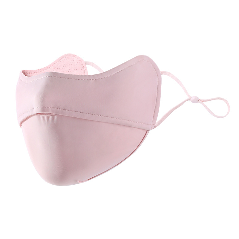 Three-dimensional Eye-protecting Sunscreen Mask Women's Slimming Ear-hanging Ice Silk Thin Anti-ultraviolet Sunscreen Mask