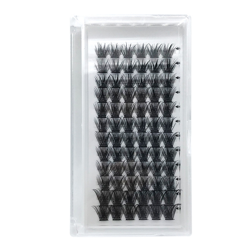 Cross-border hot-selling split 12-row false eyelashes thick long single-cluster self-grafting soft natural comfortable suit
