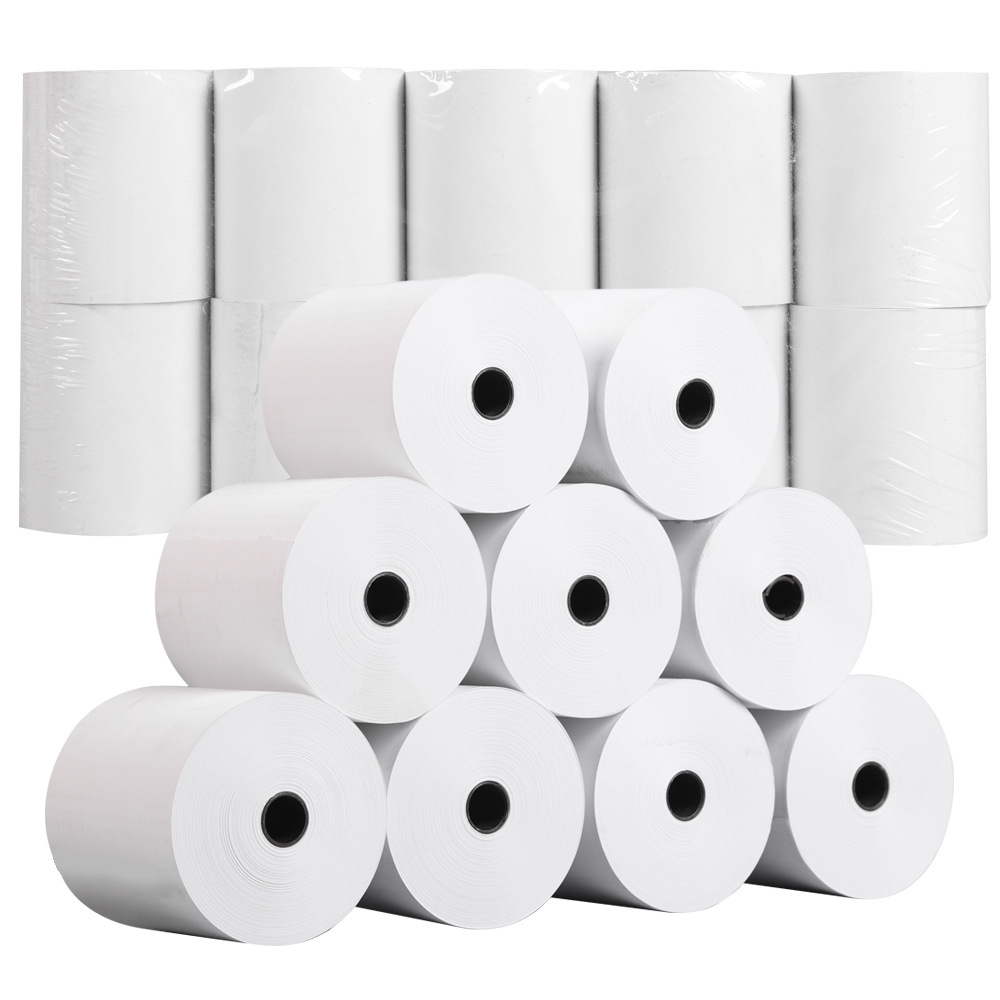 Cash register paper 80x 80 thermal paper 80mm catering receipt paper coreless 80*80 printing paper kitchen hotel menu paper