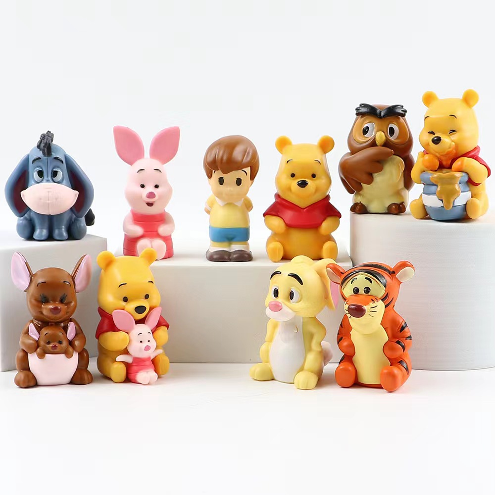 10 bear Pooh bear Tigger owl Diy cute Q version animal egg ball model decoration hand office
