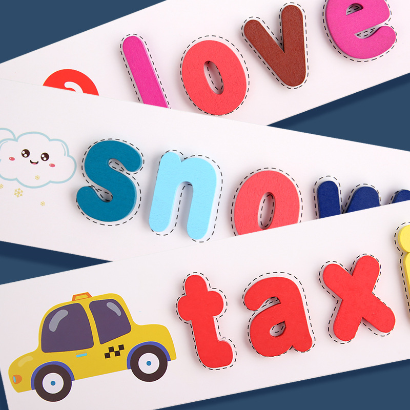 Amazon fun magic spelling word game children's teaching aids 26 English letters early education color cognitive toys