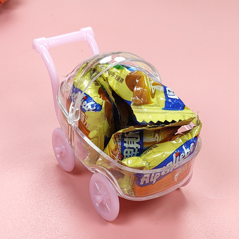 Cross-border e-commerce hot supply personalized creative candy box storage box simulation mini baby cradle cart