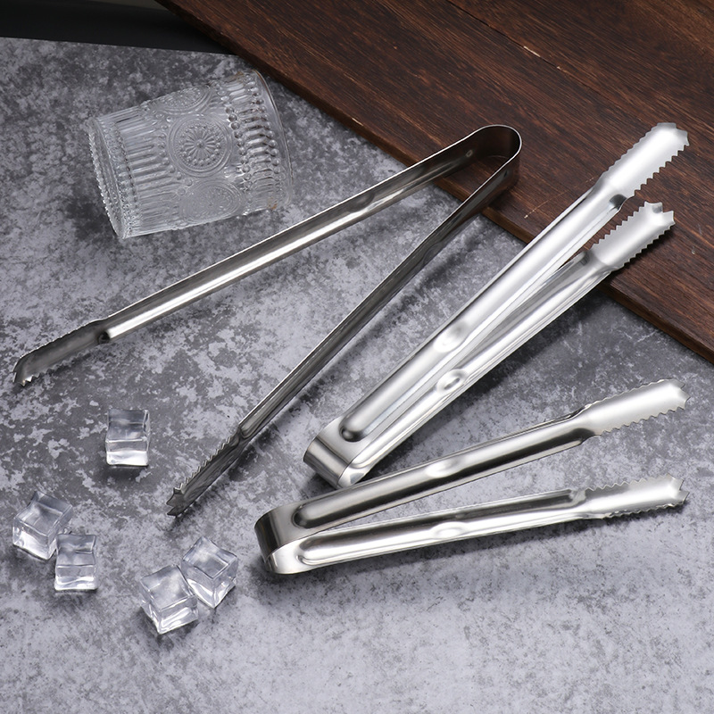 Factory wholesale ice bucket clip ice clip bar ice clip sugar clip mini food clip stainless steel ice clip