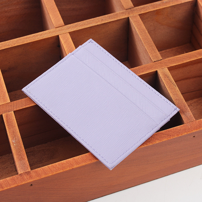 Card Holder Wholesale Leather Change Credit Card ID Card Holder pu Mini Thin Business Card Holder