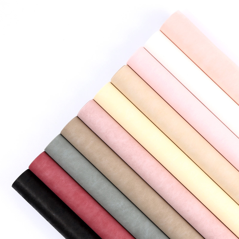 Rolled milk cotton paper flower wrapping paper non-woven cotton paper floral wrapping paper solid color lining paper manufacturers cross border