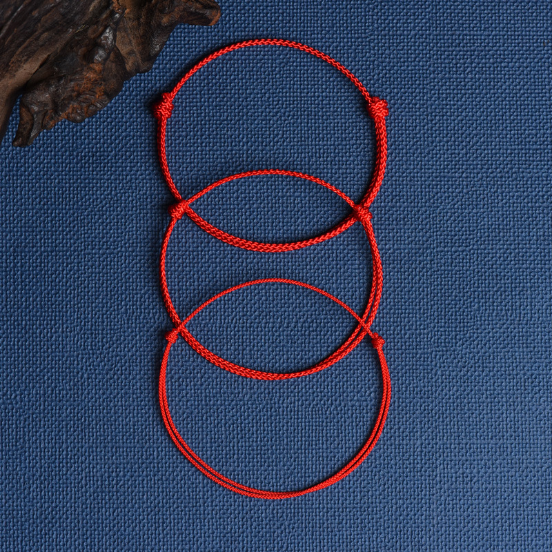 Handmade Woven Red Rope Bracelet Simple Benmingnian Bracelet Kneels New Arrival Rope Set Ethnic Style All-match