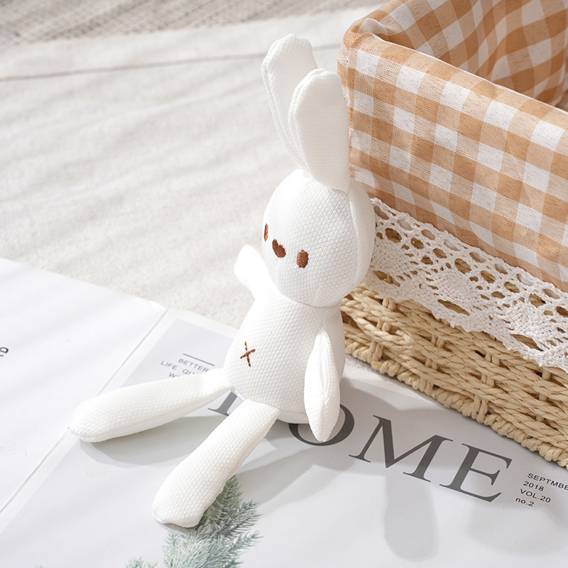 Factory wholesale cute corn rabbit plush toy baby hanging doll children gift
