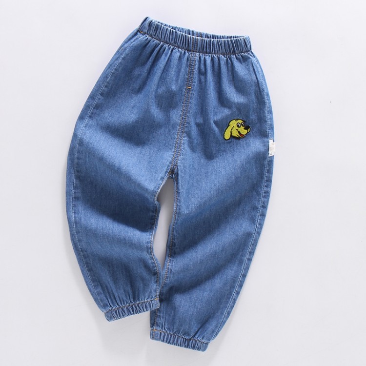 Boys and Girls Casual Jeans 2018 New Summer Thin Children's Anti-mosquito Pants Loose Trousers Baby Bloomers