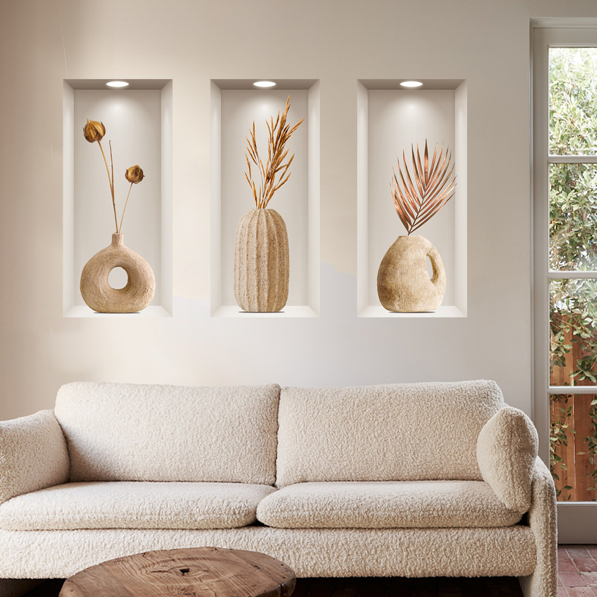 ATW8022 new wall stickers three-dimensional 3d effect Art triple painting background decoration wall stickers hallway living room wall stickers