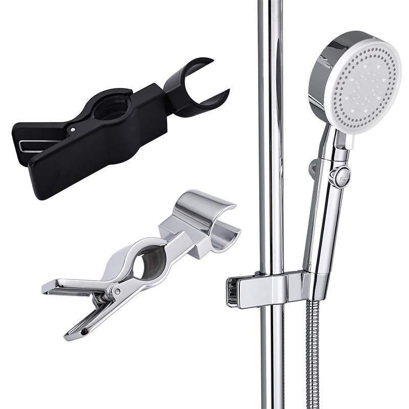 Punch-free shower bracket hanger adjustable lifting rod shower set accessories rain shower head fixed base