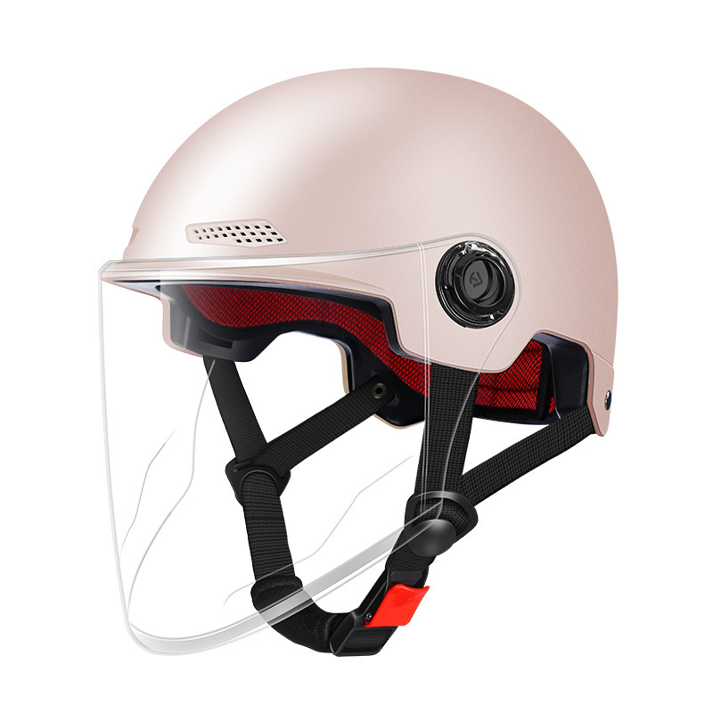 3c Certification Helmet Electric Car Men's And Women's New National Standard Summer Sunscreen Helmet Solid Color Four Seasons Half Helm_voghion.com