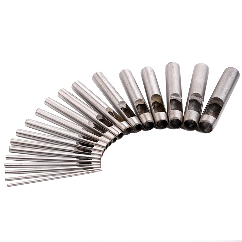 Fine steel round punch fine size various specifications leather round hole tool hand DIY punch round hole Sharp