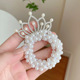 38# pearl crown hair ring