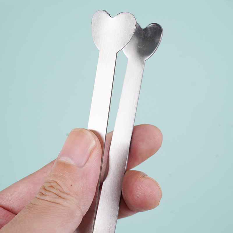 Factory direct stainless steel mini ice clip multi-purpose small food Candy tea clip