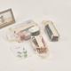 Beige cosmetic bag three-piece set