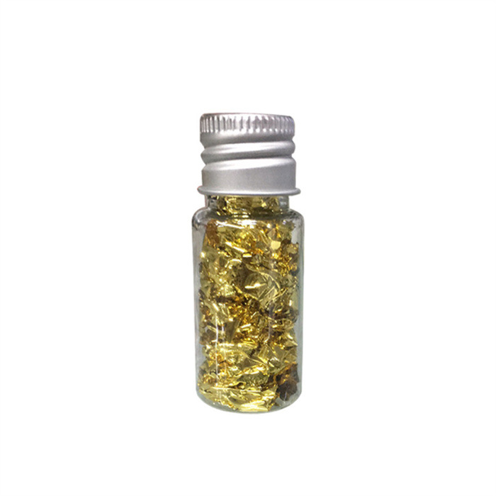 Bottled Gold Foil Paper New Multifunctional Decorative Gold Foil Paper Home Decoration Nail Art Broken Gold Foil