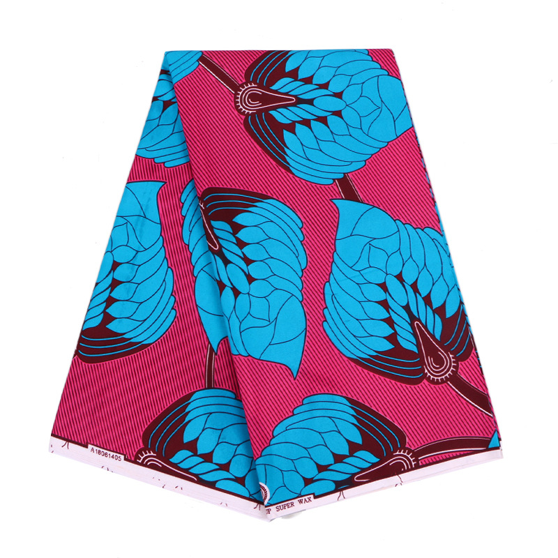 African ethnic batik printed fabric with double-sided geometric patterns for clothing, cross-border sourcing from AliExpress and Amazon
