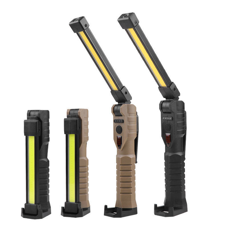 FT20 folding work lamp double-sided COB strong flashlight LED auto repair detection strong magnet three light source emergency