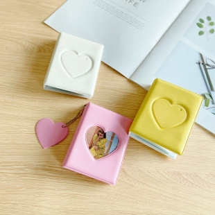 South Korea INS Love Candy Color Mirror Star-chasing Photo Album 3-inch Single-grid Porozoic Photo Card Storage Album