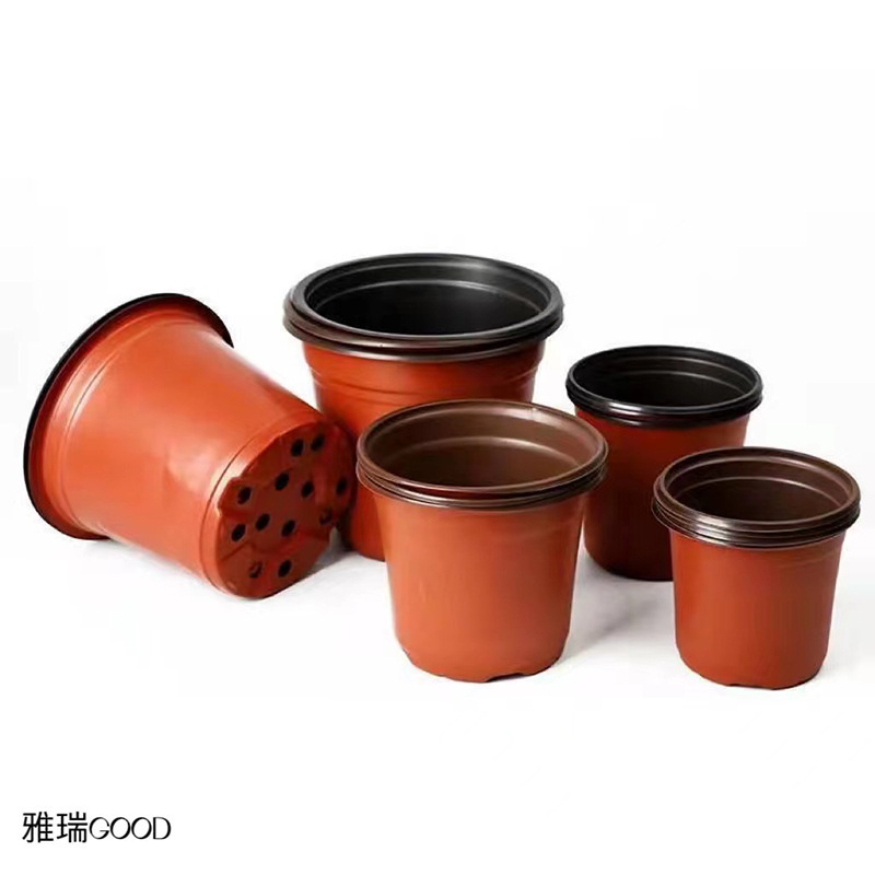 2色育苗植木鉢軟塑植木鉢いちご多肉培育盆景観植木鉢は使い捨て植木鉢を厚くする|undefined