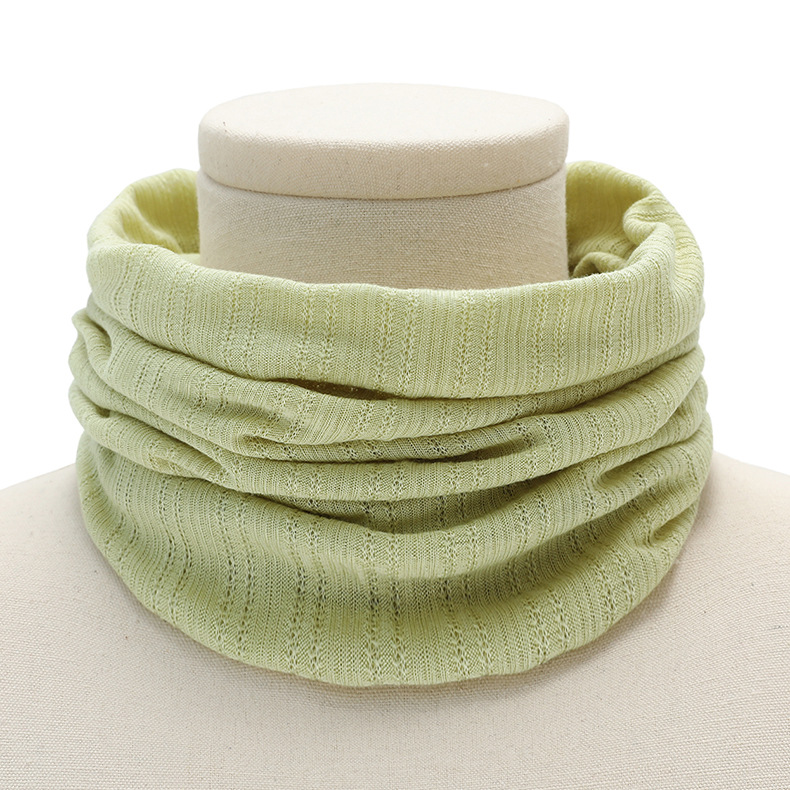 Spring and Autumn New Solid Color Scarf Outdoor Men's and Women's Breathable Pullover Collar Foldable Thin Air Conditioning Collar