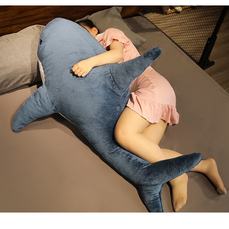 Ah Woo Shark Pillow Plush Toy Large Doll Cute Cloth Doll Internet Celebrity Super Cute Doll Wholesale Gift