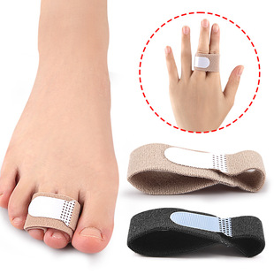 Day and night use of men's and women's finger toe splitter toe bandage overlap thumb wear cloth strip middle toe stretcher