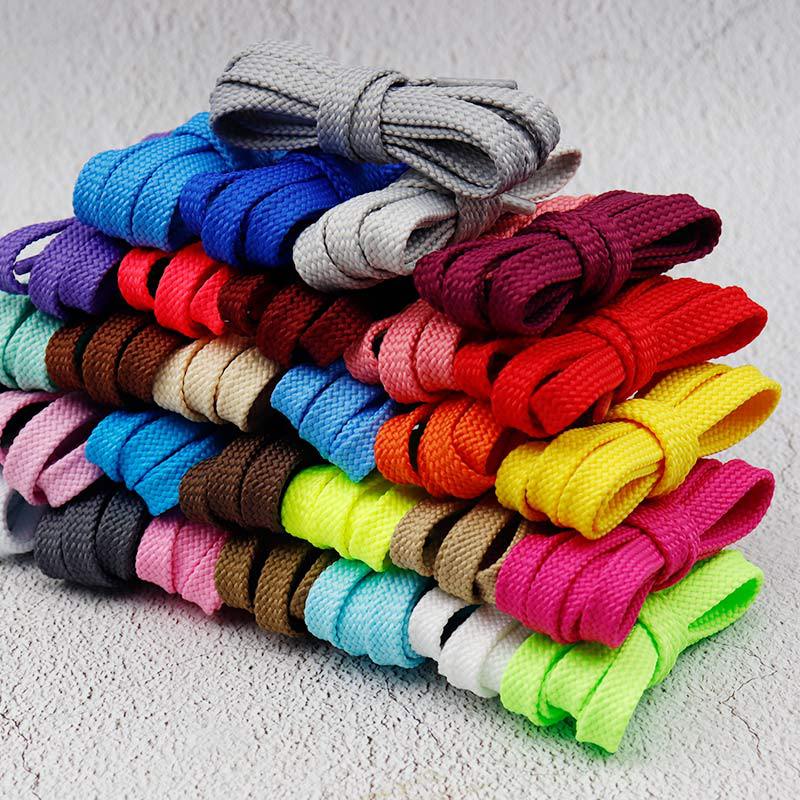 Kulogin shoelace source wholesale classic NB flat polyester shoelace all-match lanyard casual shoes solid color decorative rope