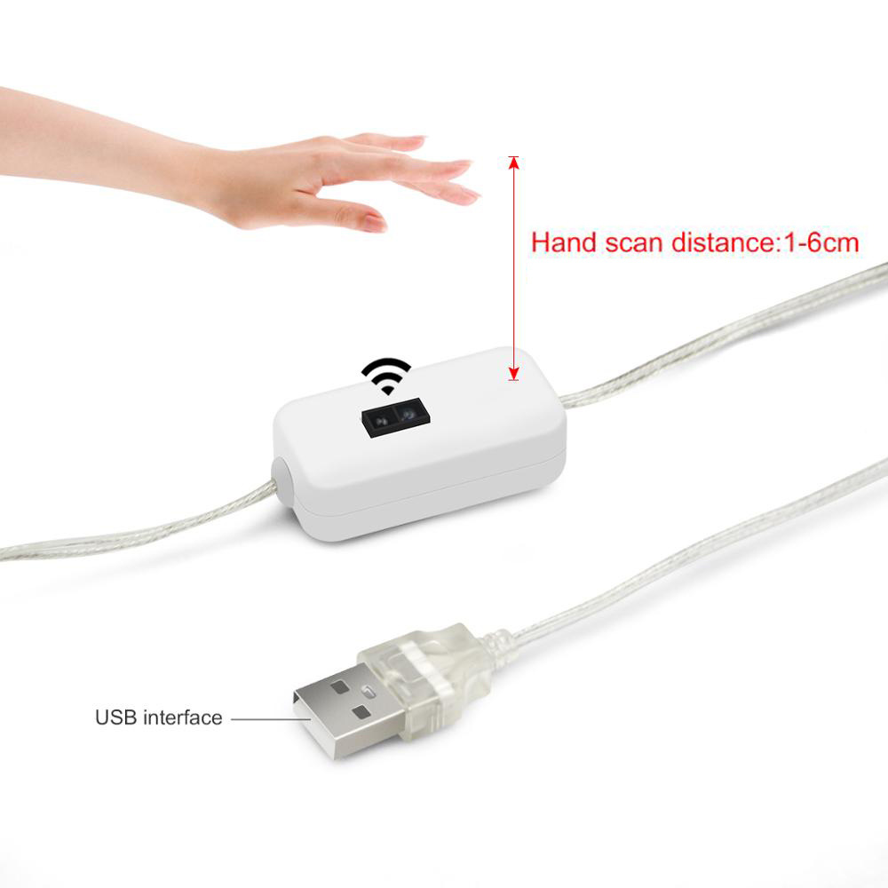 Wholesale waterproof LED lights with hand sweep induction cabinet lights household cabinet lighting layer lights wine cabinet fill light strip