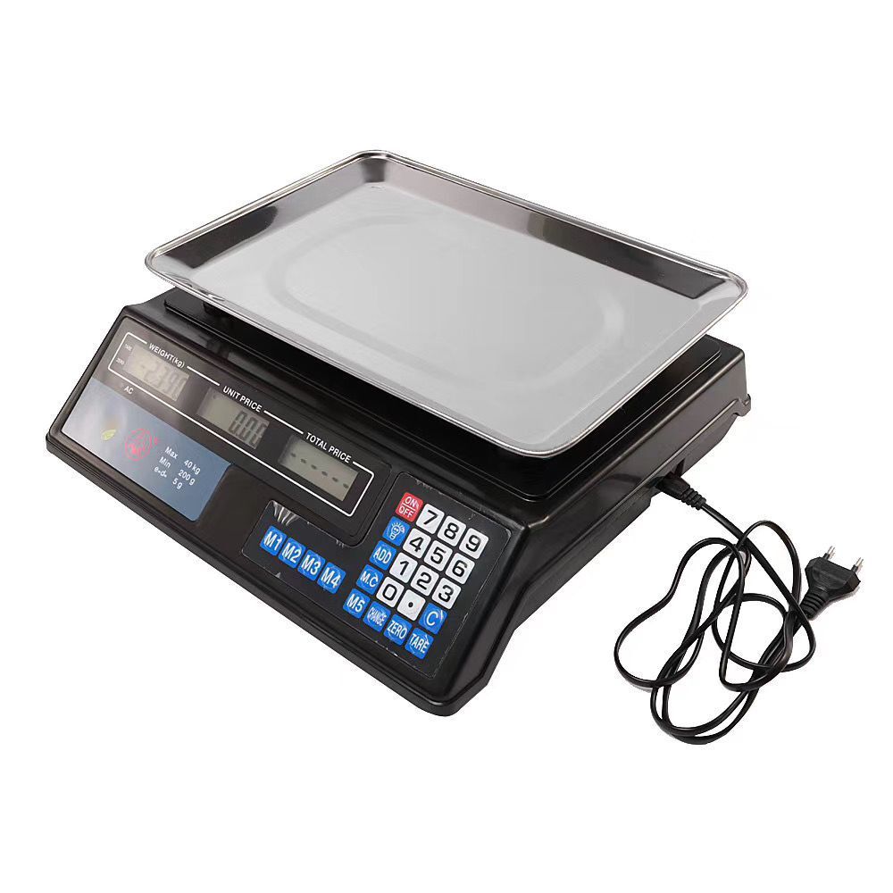 Rechargeable Kitchen Scale Export 209 Electronic Pricing Scale High Precision gram Commercial Fruit Weighing Scale 40kg