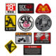 Cross-border Hot-selling Embroidery Personality Velcro Embroidery Cloth Sticker Backpack Clothing Accessories in stock Supply