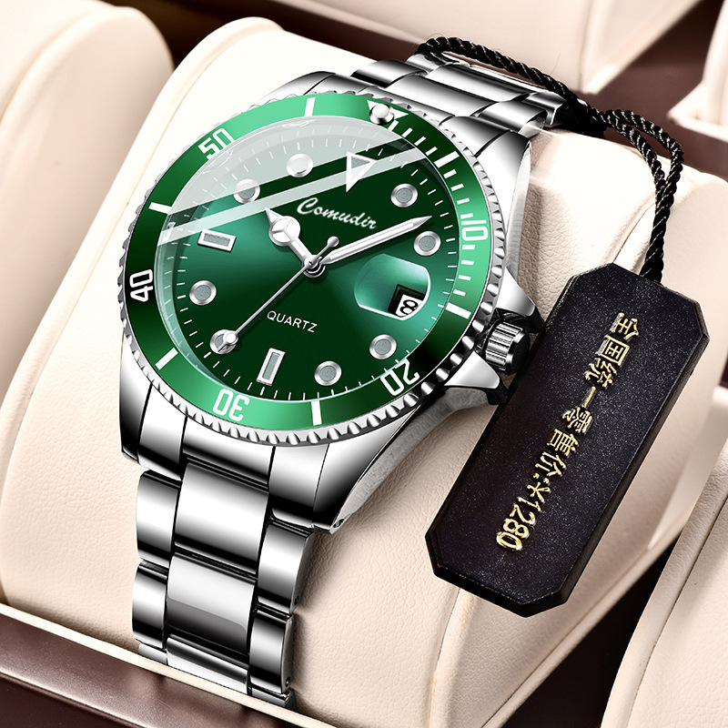 A generation of green water ghost watches men's automatic mechanical watches luminous calendar waterproof factory direct tremolo