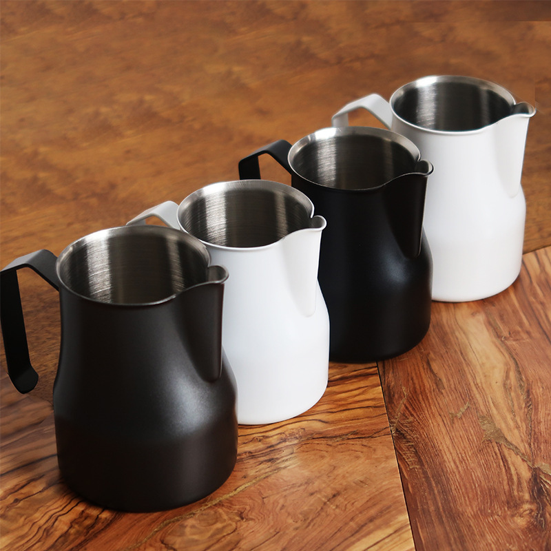 Coffee Pull Flower Cup Breathing Tank Pointed Mouth Pull Flower Cup with Scale Coffee Pull Flower Cup Italian Belly Breathing Cup