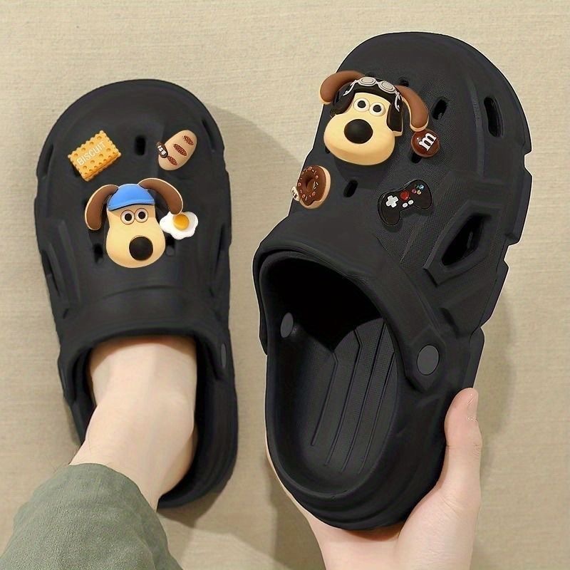 Thick Sole Hole Shoes Men's Non-slip Slippers Female Nurse Couple's New All-match Casual Sandals and Slippers Beach Shoes