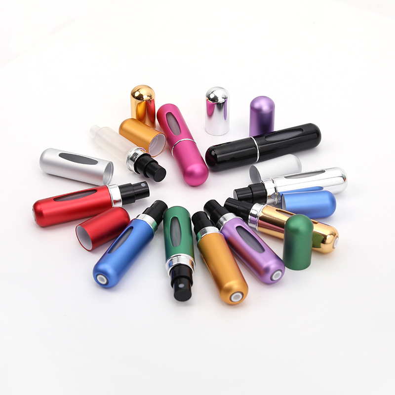 Factory supply 5ml bottom filling bottle does not leak liquid does not loosen fine spray bright surface dumb color perfume bottles