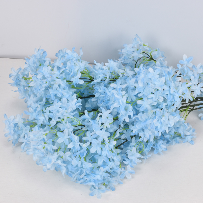 Encryption Lilac Cross Cherry Blossom Simulation Flower Home Wedding Decoration Fake Flower Factory Wholesale - 1
