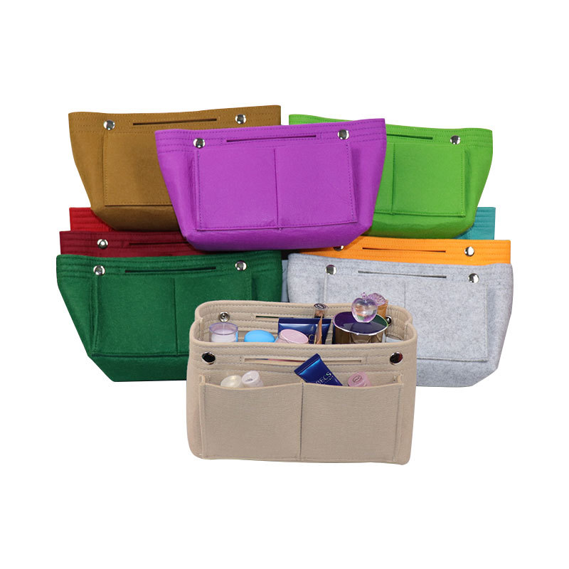 Cross-border felt storage bag ladies cosmetics storage bag creative color non-woven cosmetic bag liner bag wholesale - 4