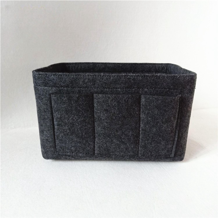 Cross-border creative felt cosmetic bag large capacity felt storage bag wholesale compartment classification storage felt bag - 1
